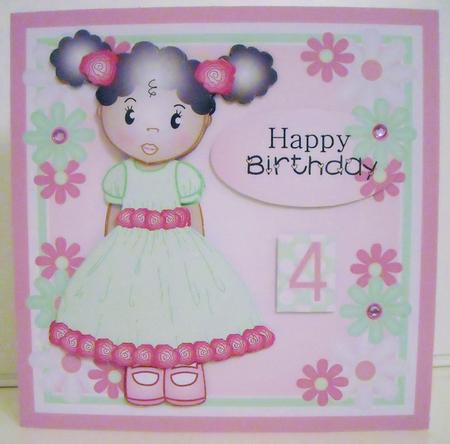 Pretty Jada Birthday Card Topper Mini Kit by Pam Stubley