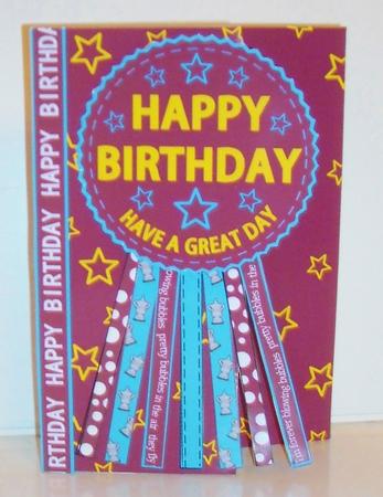 West Ham Rosette Over the Edge Father's Day or Birthday by Pam Stubley