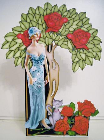Flowers & Things Shaped Card Kit - Art Deco Darling by Pam Stubley