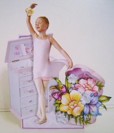Flowers & Things Shaped Card Kit - Ballet Princess by Pam Stubley