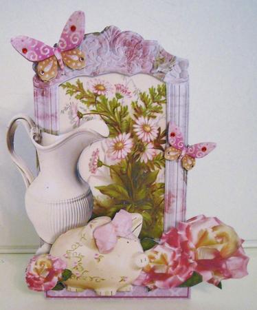 Flowers & Things Shaped Card Kit - Vintage Butterflies by Pam Stubley