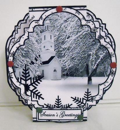 Easy Pop-outs - Winter Church by Pam Stubley