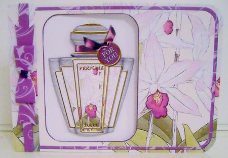 Orchids Perfume 7x5inch Aperture Card Mini Kit by Pam Stubley