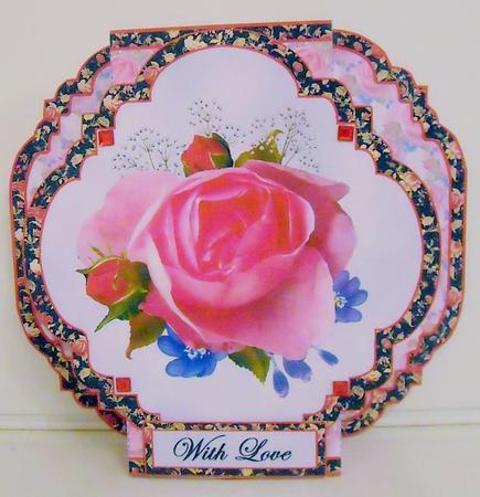 Easy Pop-out - Pink Rose Spray by Pam Stubley