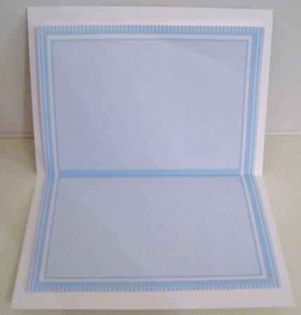 Lovely A5 Incert Blue Baby Bunny  by Pam Stubley