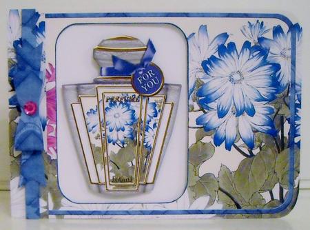 Blue Daisies Perfume 7x5inch Aperture Card Mini Kit by Pam Stubley