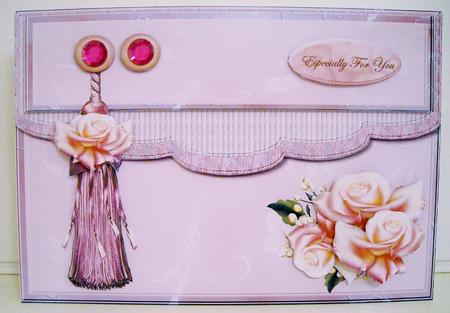 Clutch Card Lavender Roses Mini Kit by Pam Stubley