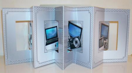 3D Gadgets N Gizmos Accordion Swing Card by Pam Stubley