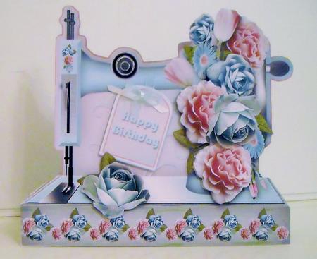Sewing Machine with Mixed Bouquet Mini Kit by Pam Stubley