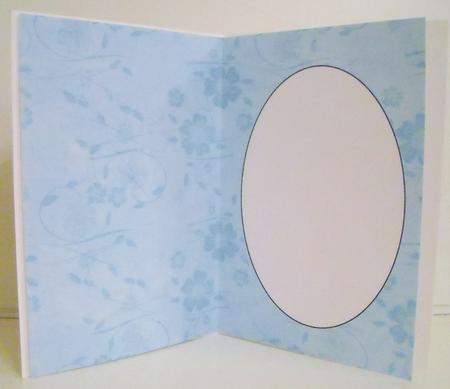 Sun Faded Floral Insert Blue 2 by Pam Stubley
