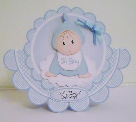 A Gift from Heaven Boy Rocker Card Mini Kit by Pam Stubley