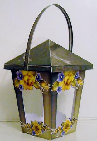 3D Lantern Yellow Rose by Pam Stubley