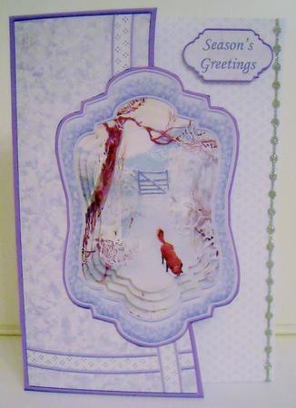 Winter Fox Christmas Curved Over Side Mini Kit & Pyramage by Pam Stubley