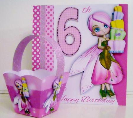 Tipsy Cake Fairy Birthday Card Kit by Pam Stubley