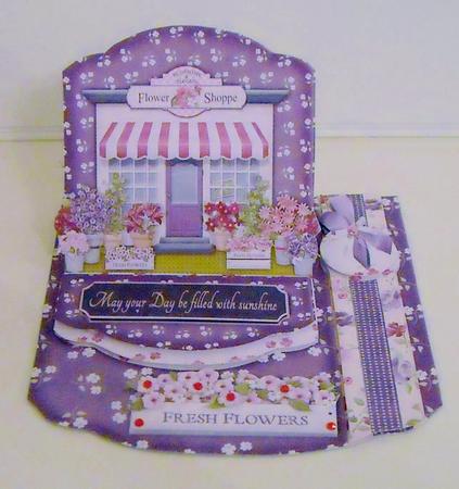 Easel Topper Card Flowers by Pam Stubley