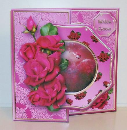 Offset Wavy Octagon Mini Kit - Hot Roses by Pam Stubley