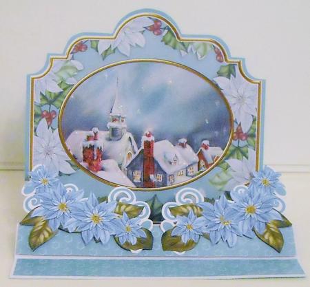 Christmas Rooftops 3D Easel Card Mini Kit by Pam Stubley