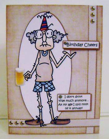 Gus Doesn't Drink Much Quick Card by Pam Stubley