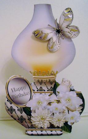 Oil Lamp Card Mini Kit - White Cluster by Pam Stubley