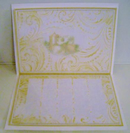 Insert for Ribbon Strips Christmas Baubles Quick Card by Pam Stubley