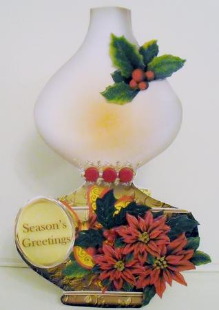 Oil Lamp Card Mini Kit - Christmas Night by Pam Stubley