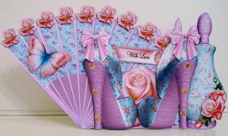 Beautiful What a Girl Wants Shaped Card Kit by Pam Stubley