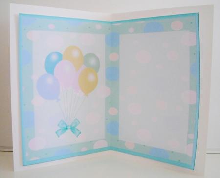 Aqua Birthday Incert by Pam Stubley