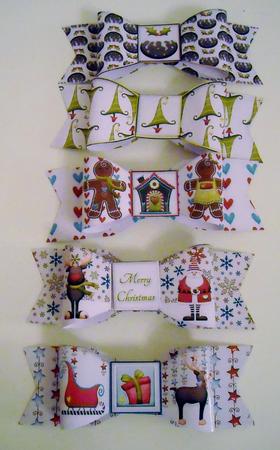New Paper Bows Christmas Scene by Pam Stubley
