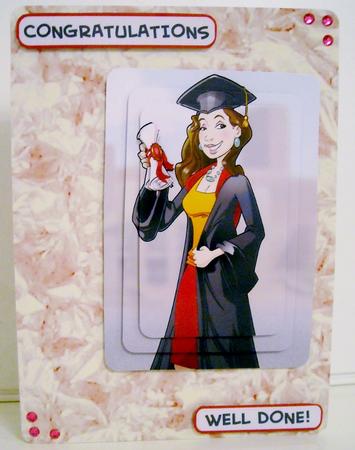 Graduation Lady (brown Hair) Pyramid by Pam Stubley