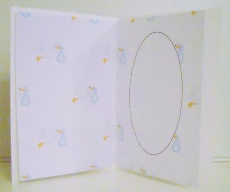 Baby Boy Stork Insert by Pam Stubley