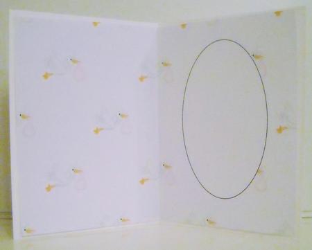 Baby Girl Stork Insert by Pam Stubley