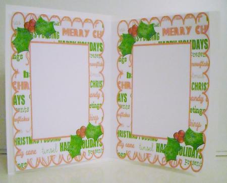 Christmas Word Scalloped Frame A5 Insert by Pam Stubley