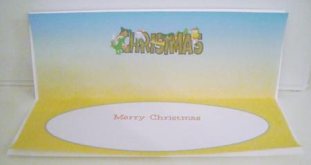 Christmas Dinosaurs Christmas Large Dl Insert by Pam Stubley