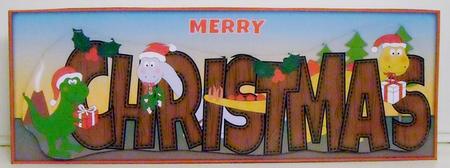 Christmas Dinosaurs Christmas Large Dl by Pam Stubley