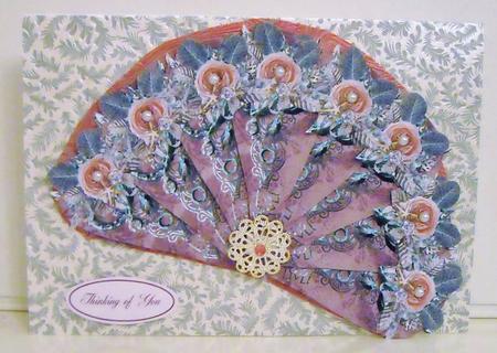 Vintage Style Fan Card Mini Kit by Pam Stubley