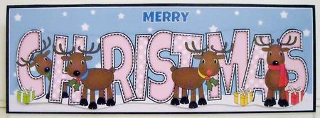 Rudolf & Friends Christmas Large Dl 3 by Pam Stubley