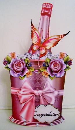 Shape Card Icebucket Butterfly by Pam Stubley