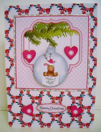 Believe in Rudolf Bauble Topper Mini Kit by Pam Stubley