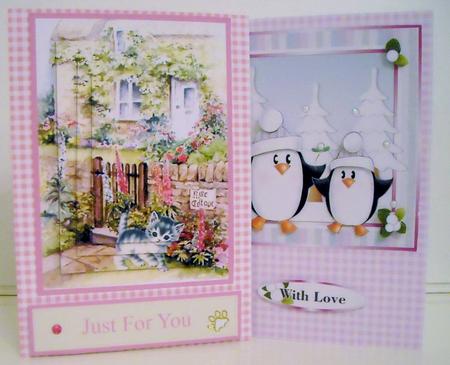 Set of 6 Ginghams - Reds and Pinks by Pam Stubley