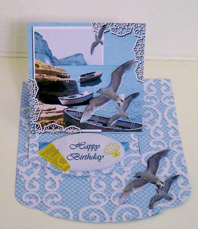 Boats Out of Bounds Easel Topper by Pam Stubley