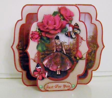 A Forest Rose Quick & Easy Pop-out Card Mini-kit by Pam Stubley