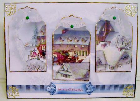 Coach and Horses Panel Card with Toppers by Pam Stubley