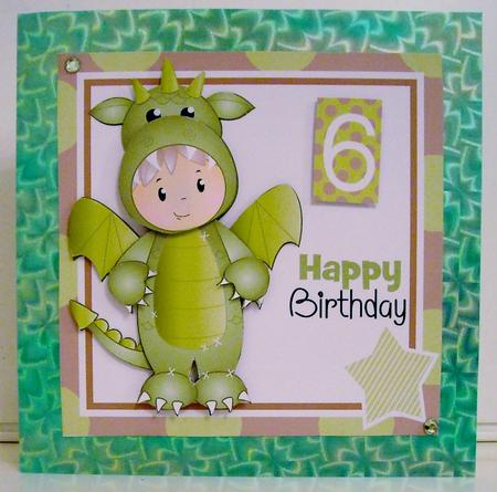 Dragon Josh Birthday Topper by Pam Stubley