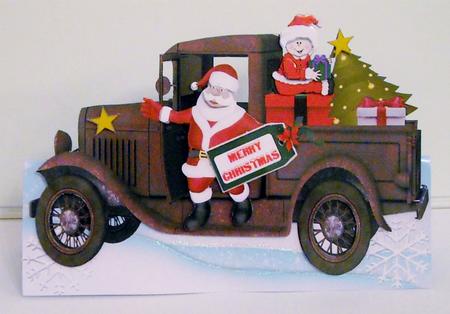 Standup Mini Kit - Santa?s Rustry Truck #1 by Pam Stubley