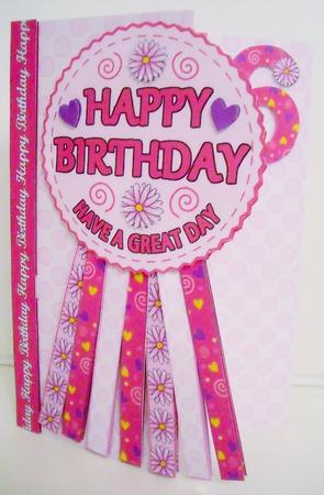 Birthday Rosette All Ages Over the Edge Mother's Day by Pam Stubley