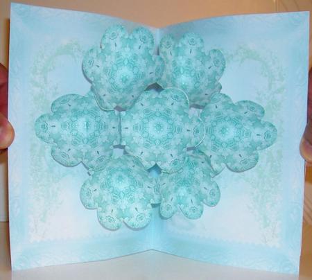 Pop-flower Card Kit - Aqua Lace by Pam Stubley