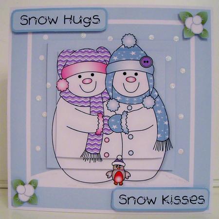 Snow Love Card Topper by Pam Stubley