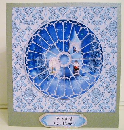 Christmas Church Through the Window by Pam Stubley