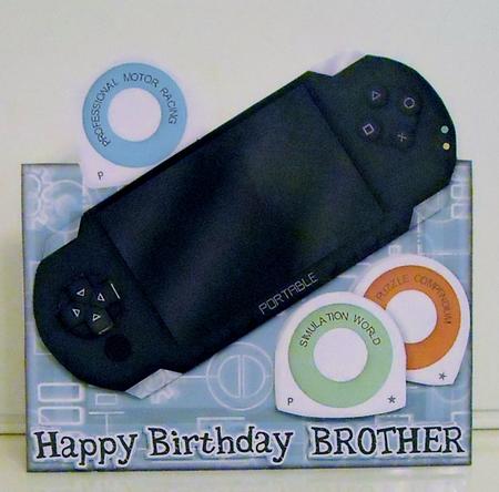 Happy Birthday Brother - Portable Console by Pam Stubley