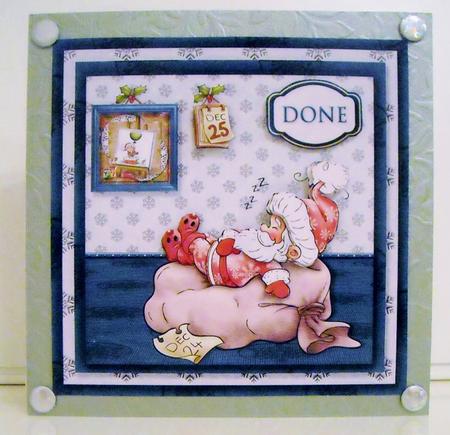 7.5 x 7.5 Card Topper on the 25th by Pam Stubley